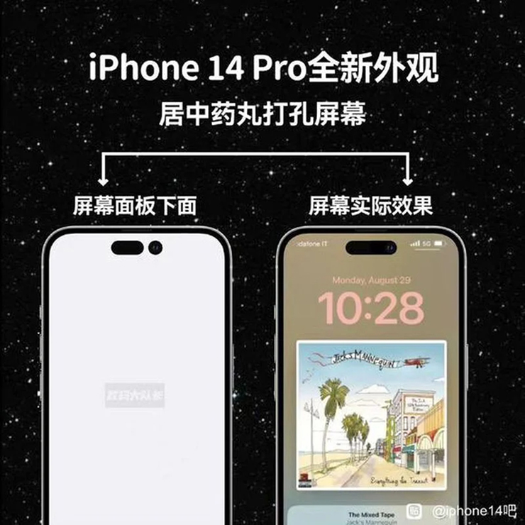 Thiết kế viên thuốc và lỗ khoét trên màn hình <a href='https://clickbuy.com.vn/iphone-14-series'>iphone 14</a> Pro sẽ hiển thị sau khi bật nguồn?